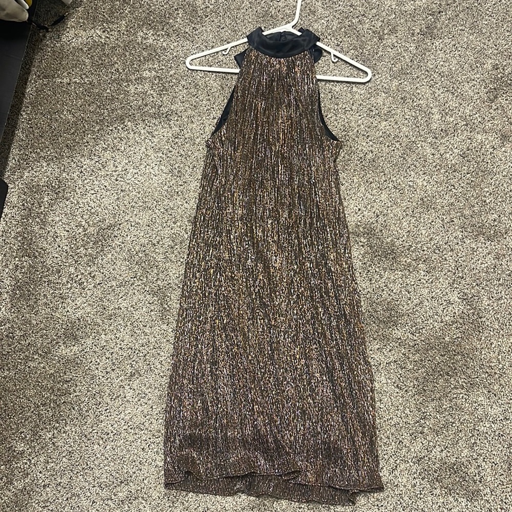 Laundry metallic dress